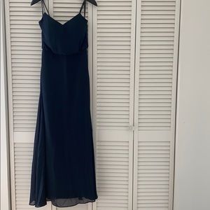 Long Navy Blue Dress